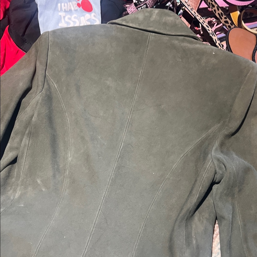 L’agence suede jacket Small 2 green stunning!!! - Picture 8 of 8